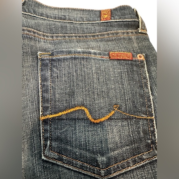 7 For All Mankind Original Blue Boot Cut Jeans -Size 29 - Picture 9 of 16